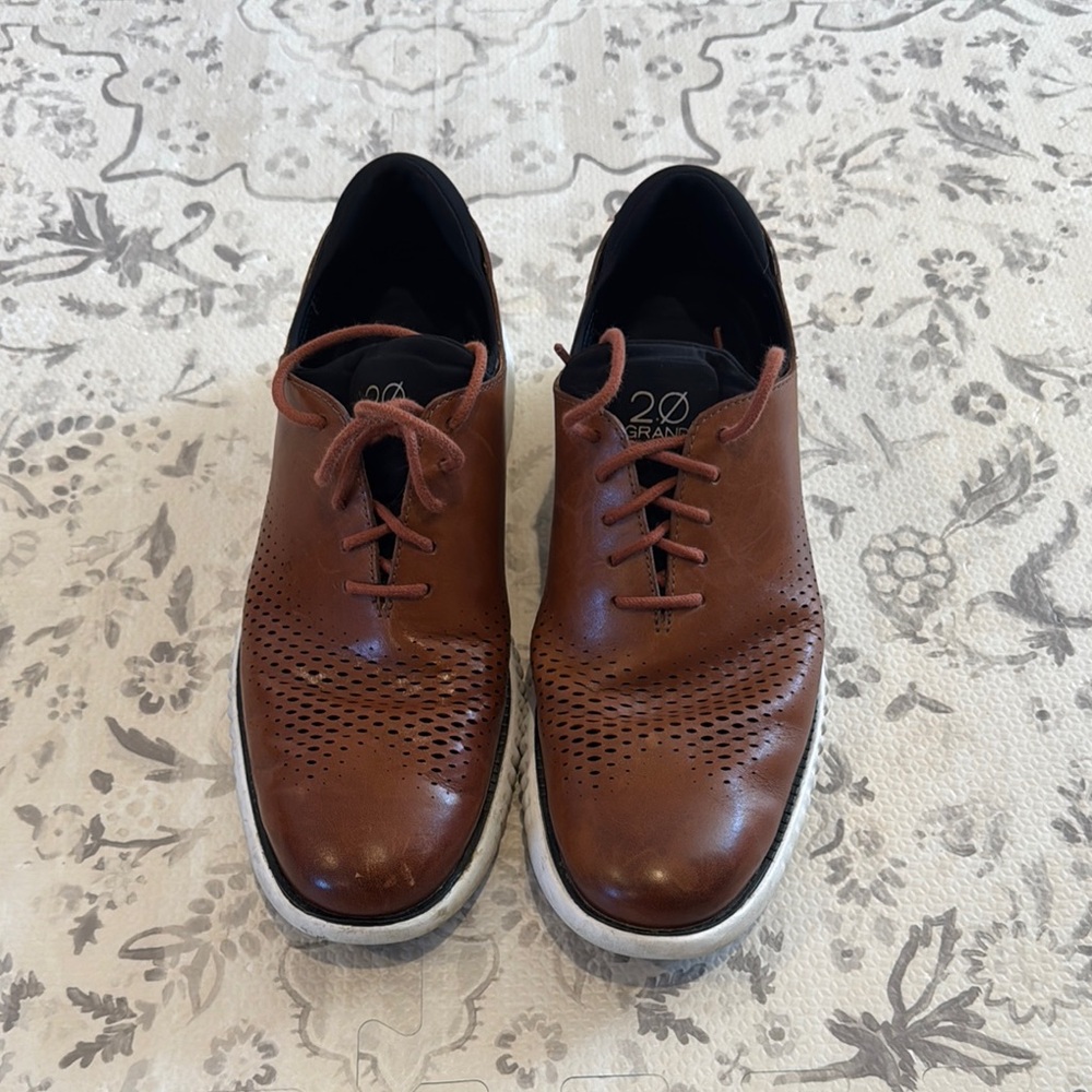 Cole Haan Zerogrand 2. Laser Wingtip Oxford Lined Shoe 9.5 M
